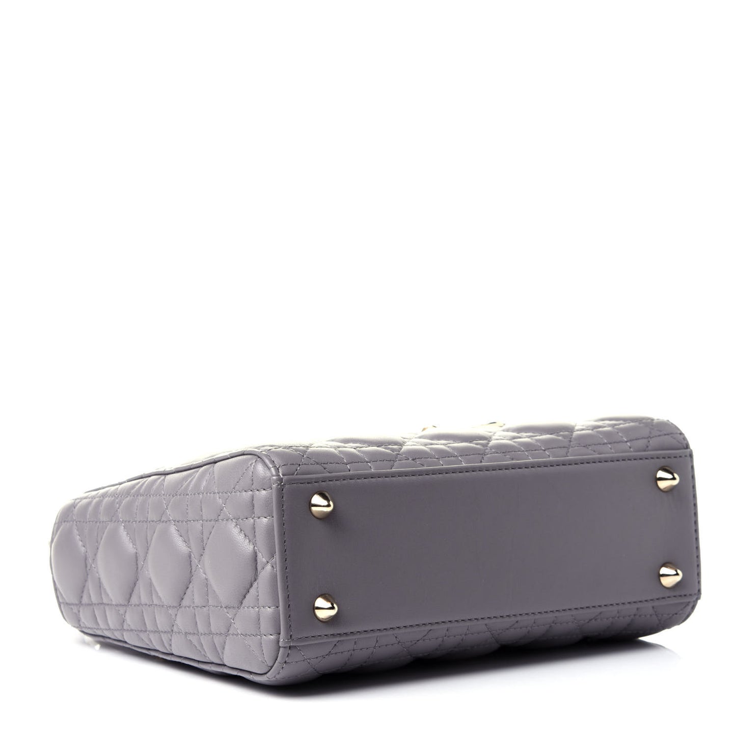 Lambskin Cannage Small My ABCDior Lady Dior Grey