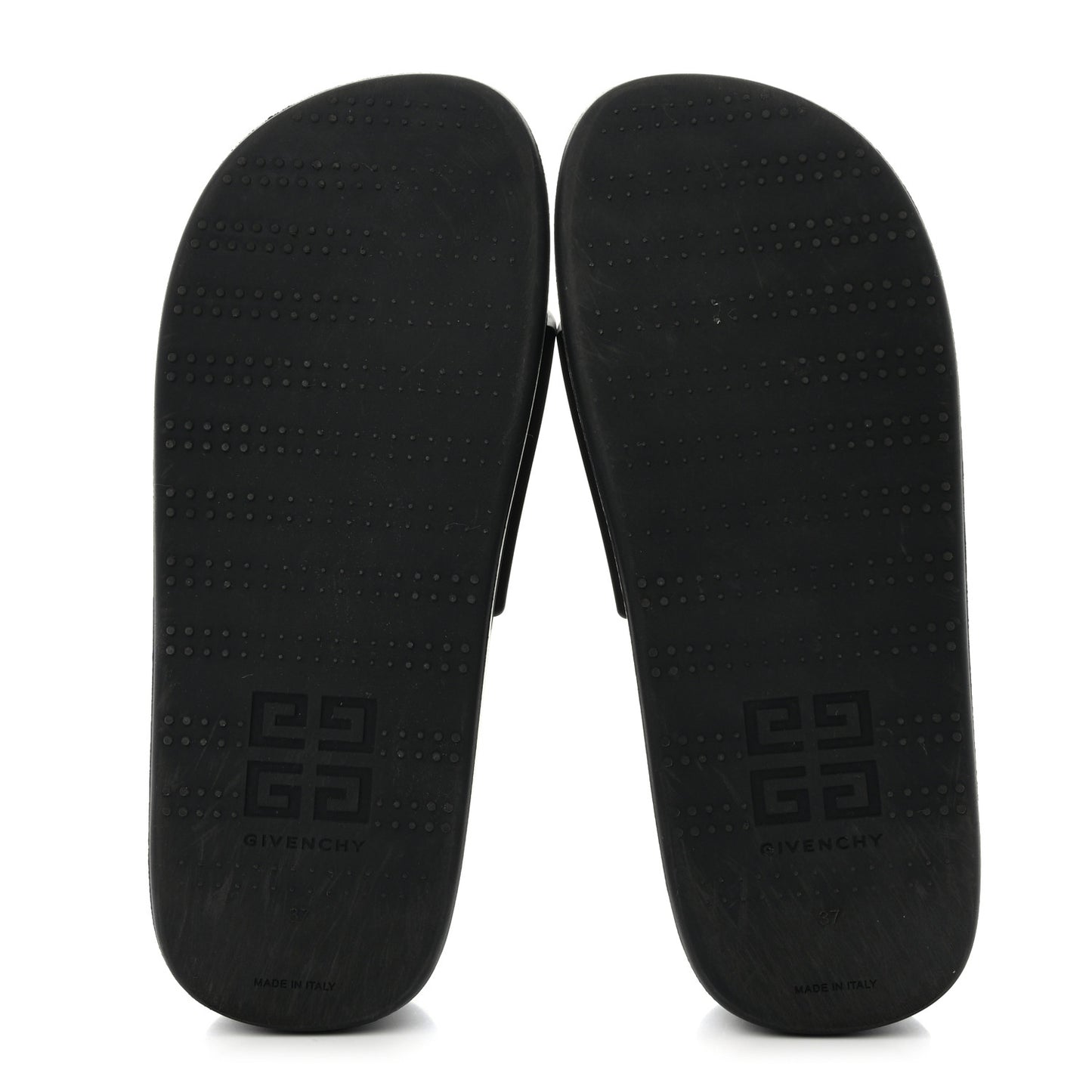 Rubber Logo Platform Slides 37 Black