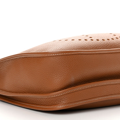 Hermes Taurillon Clemence Evelyne III GM Gold 9 of 12