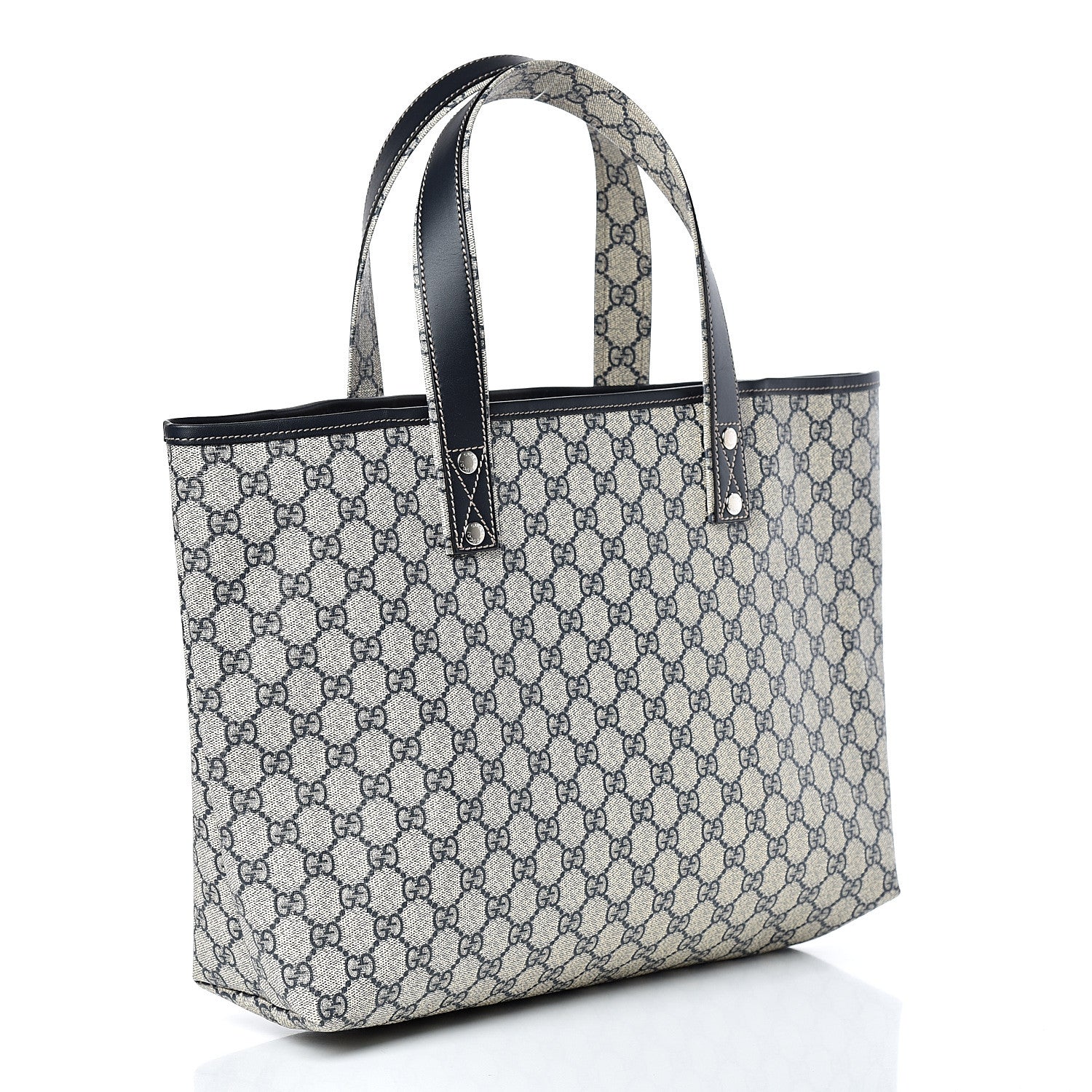 Gucci GG Plus Monogram Medium Signature Web Loop Tote Navy 2 of 9