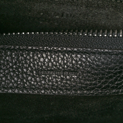 Celine Drummed Calfskin Micro Luggage Black 6 of 10