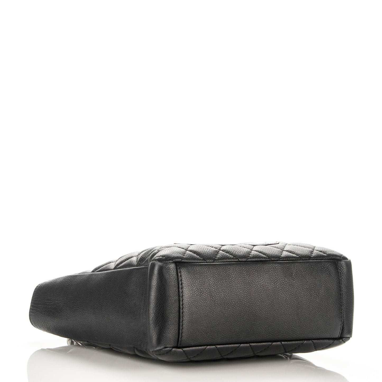 Caviar Quilted Petit Shopping Tote PST Black