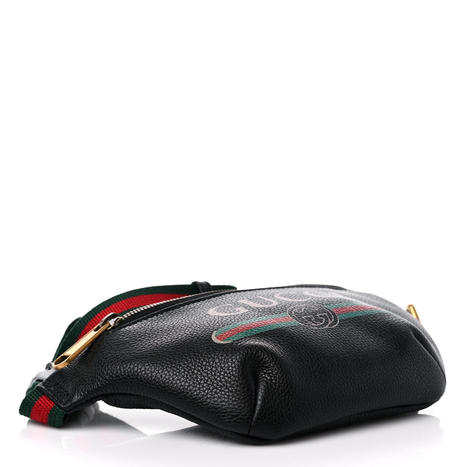 Gucci Grained Calfskin Small Logo Belt Bag Black 4 of 9