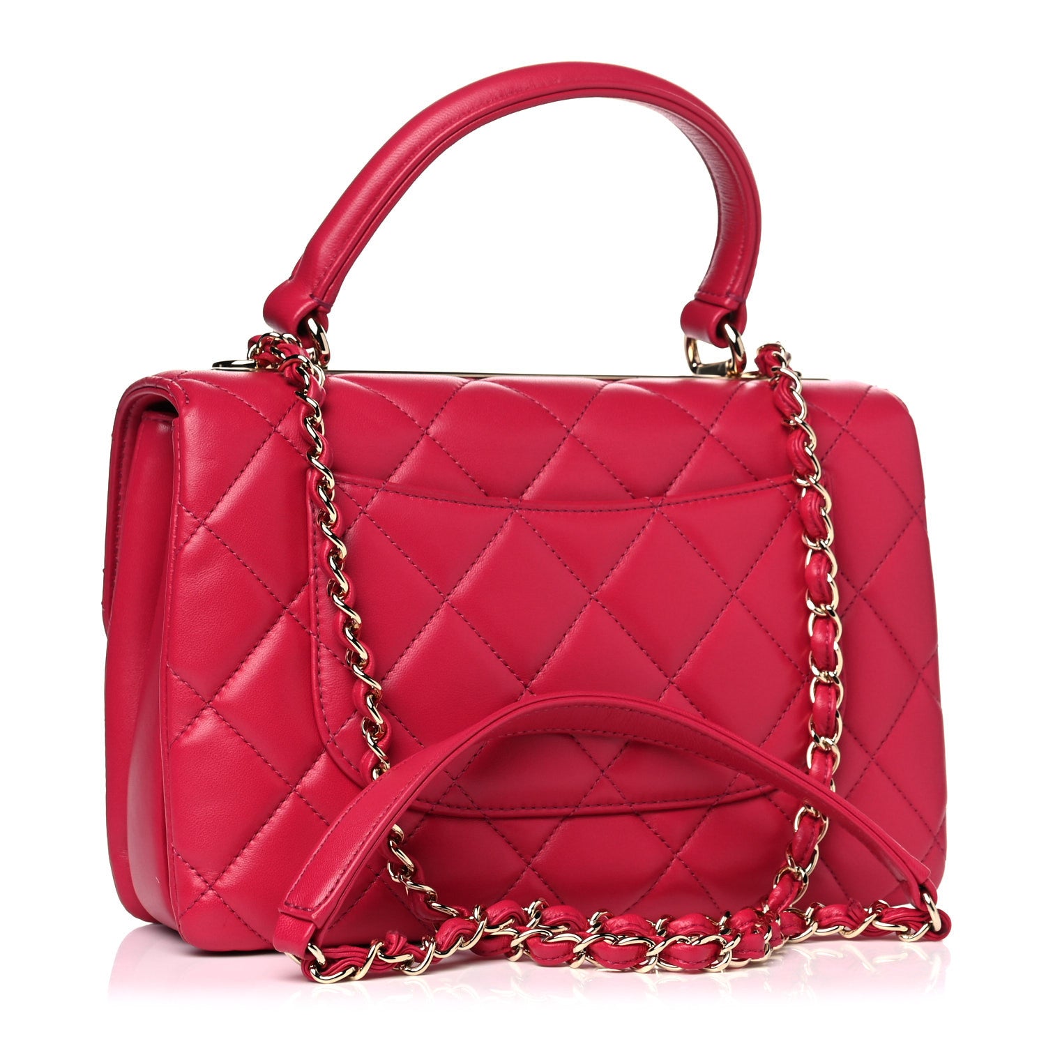 Chanel Lambskin Quilted Small Trendy CC Flap Dual Handle Bag Pink 2 of 13