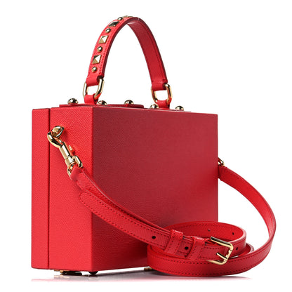 Dolce & Gabbana Calfskin Treasure Box Bag Red 3 of 13