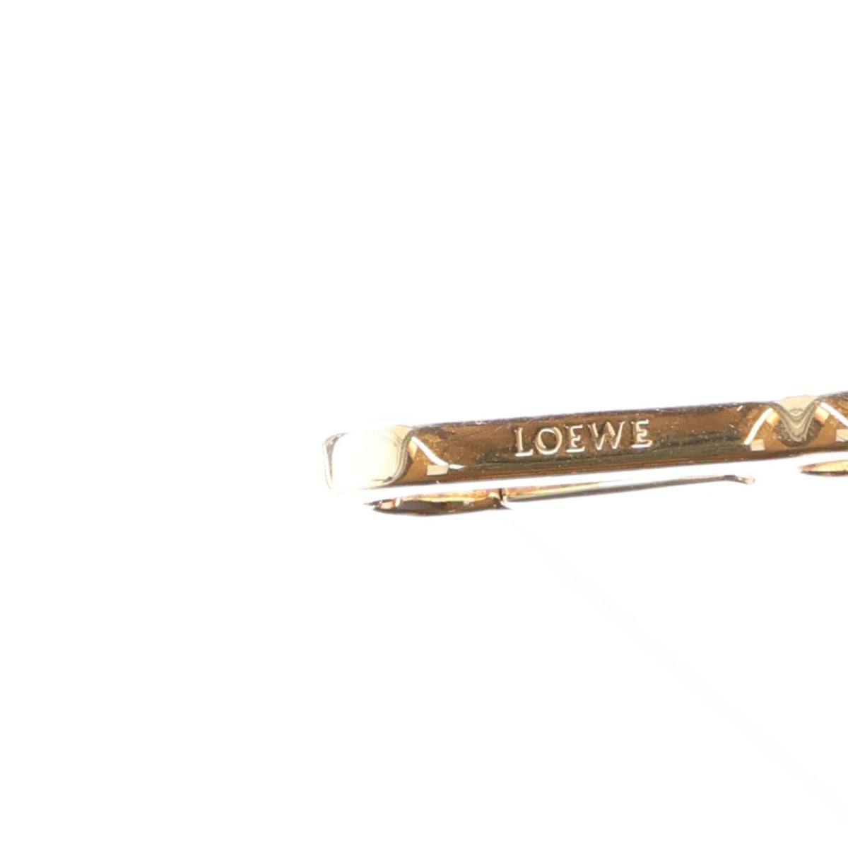 Brass Anagram Donut Chain Shoulder Strap Gold
