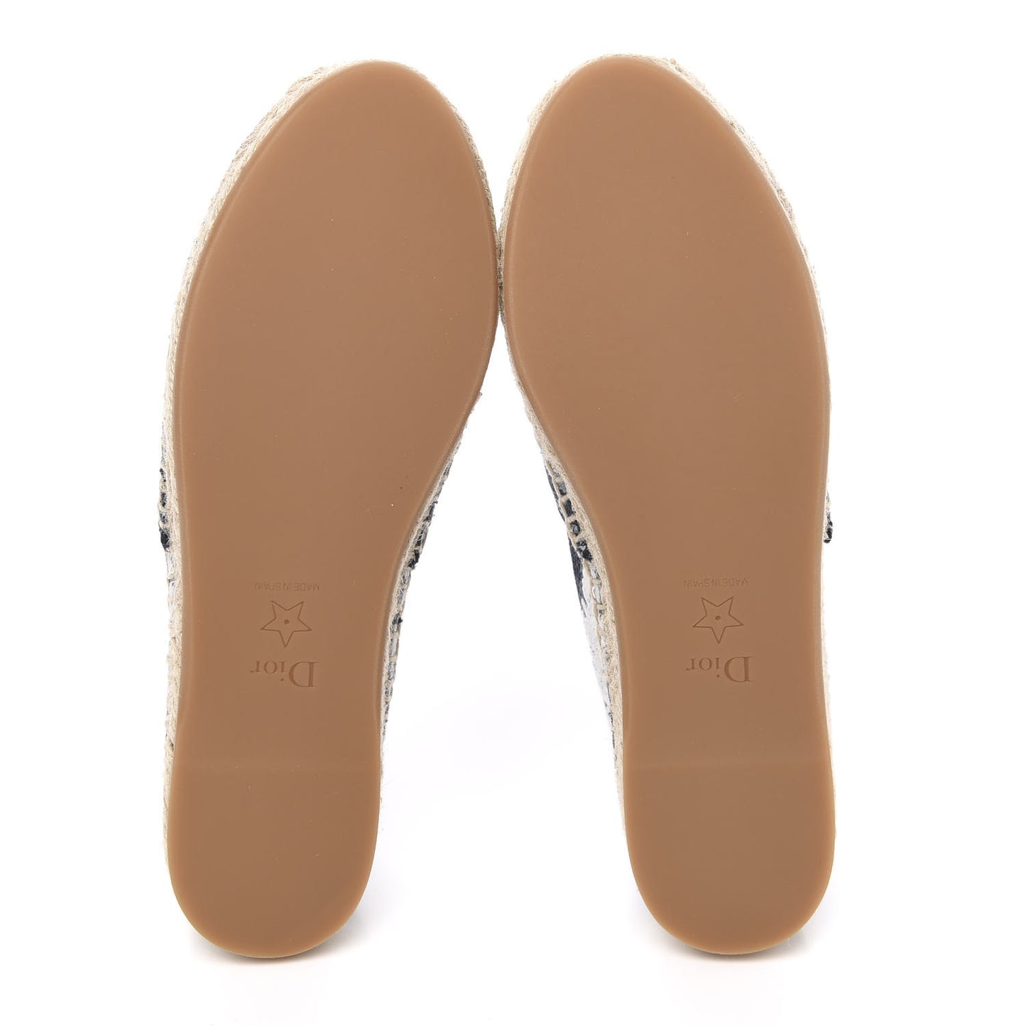 Canvas Tie and Dior Embroidered Granville 15mm Espadrilles 35 Denim