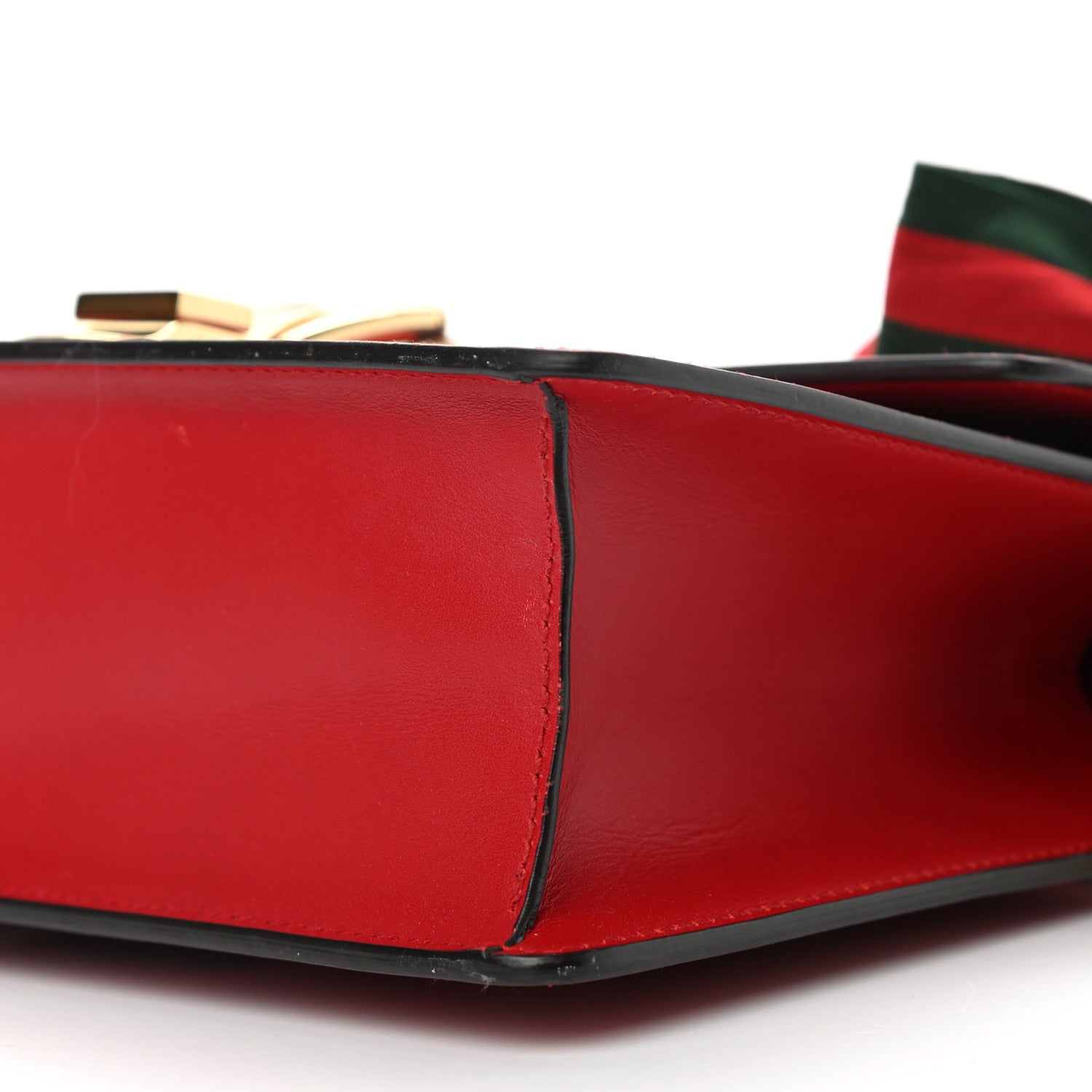 Gucci Calfskin Small Sylvie Shoulder Bag Hibiscus Red 9 of 11