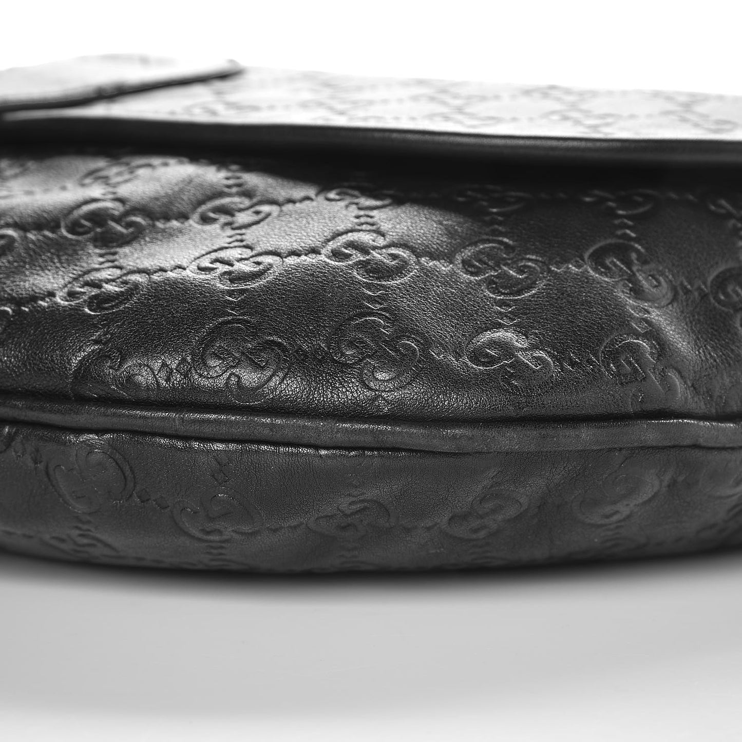 Guccissima Flap Messenger Bag Black