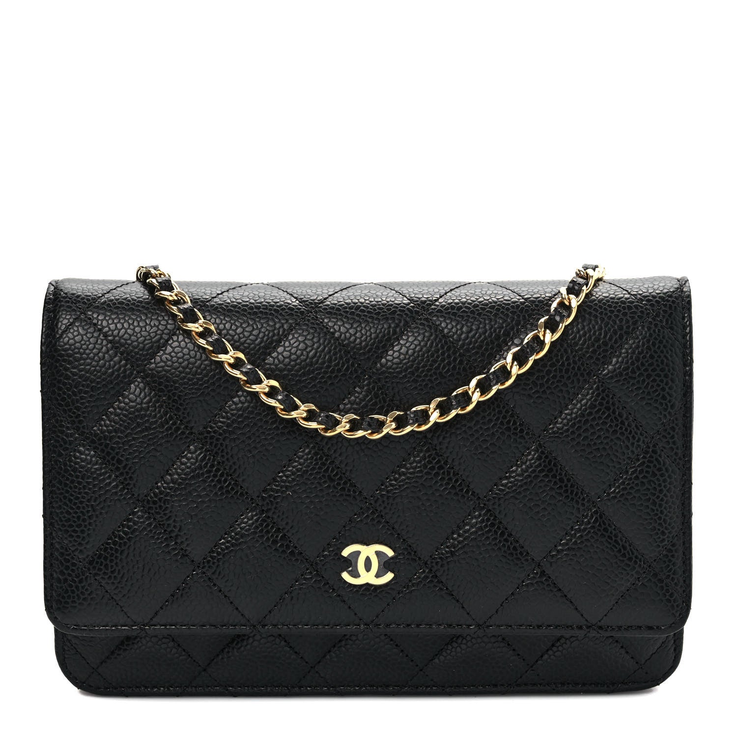 Chanel Caviar Quilted Wallet On Chain WOC Black 1 of 9