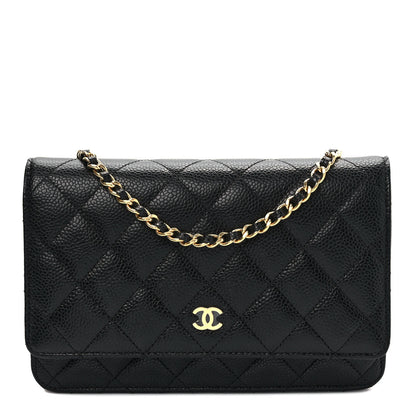 Chanel Caviar Quilted Wallet On Chain WOC Black 1 of 9