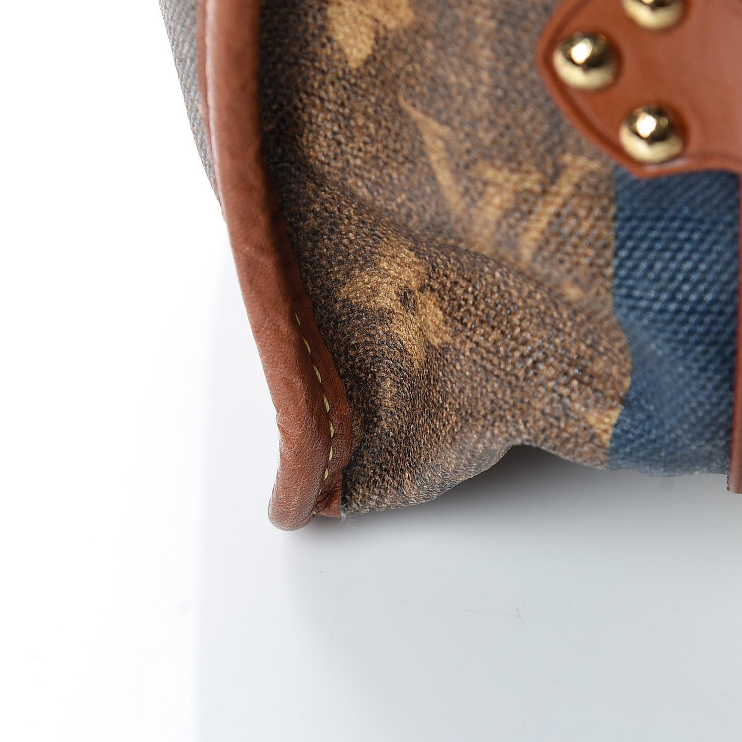 Monogram Rayures Tisse Sac GM Blue