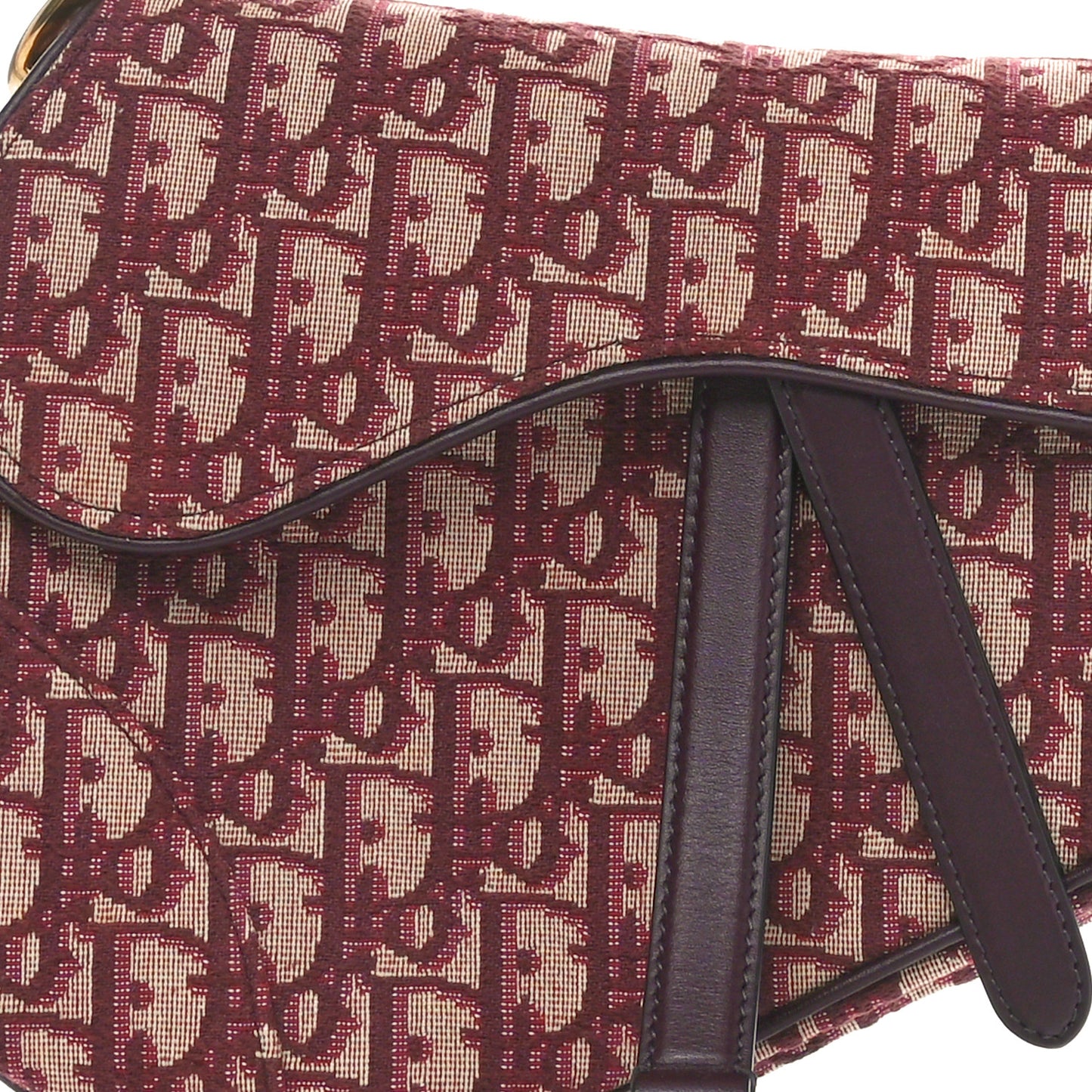 Oblique Saddle Bag Burgundy