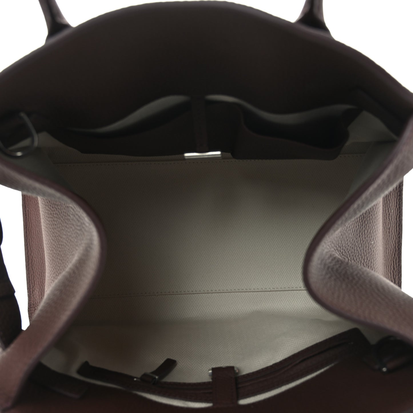 Matte Grained Calfskin Soft Margaux 12 Dark Mocha