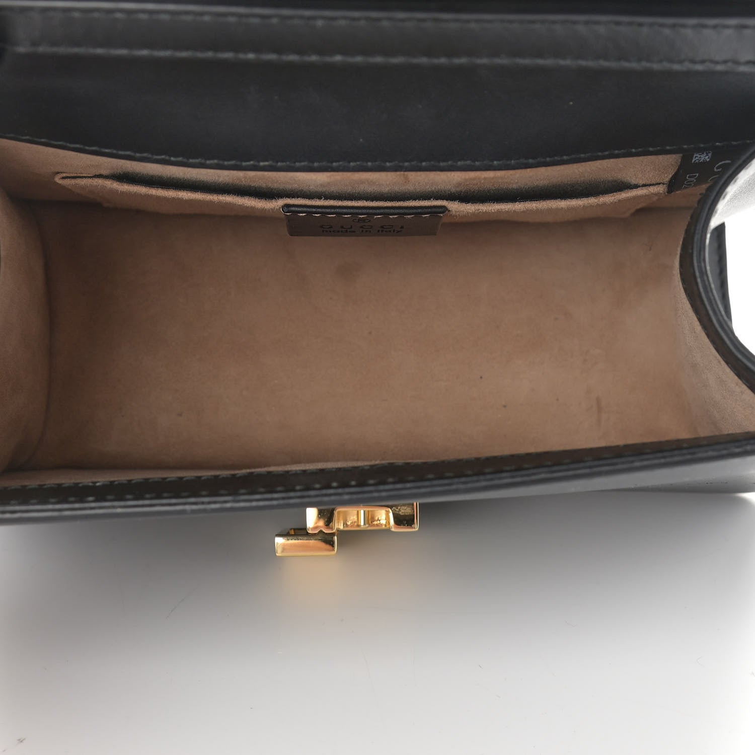 Gucci Calfskin Mini Sylvie Top Handle Bag Black 5 of 13
