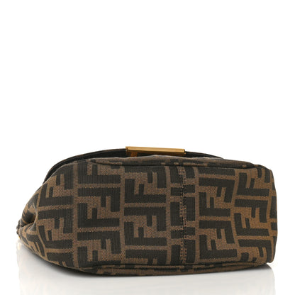 Fendi Zucca Vitello Artic Small Messenger Bag Tobacco Castagna 4 of 9
