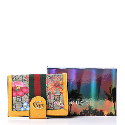 Gucci GG Supreme Monogram Flora Web Ophidia Passport Case Beige Multicolor Crop 9 of 9
