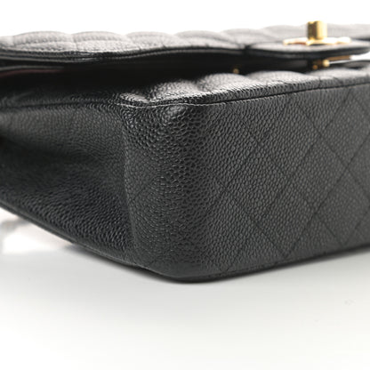 Chanel Caviar Quilted Medium Double Flap Black 9 of 13