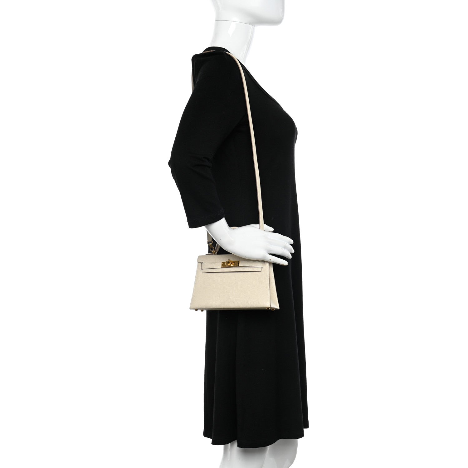 Hermes Epsom Mini Kelly Sellier 20 Craie 2 of 10