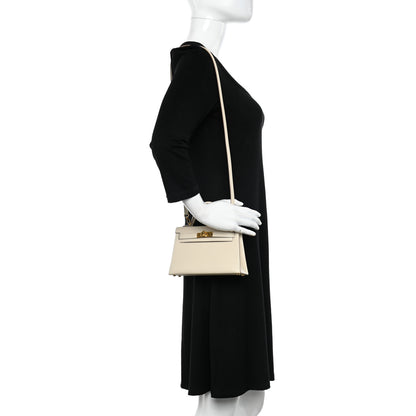 Hermes Epsom Mini Kelly Sellier 20 Craie 2 of 10