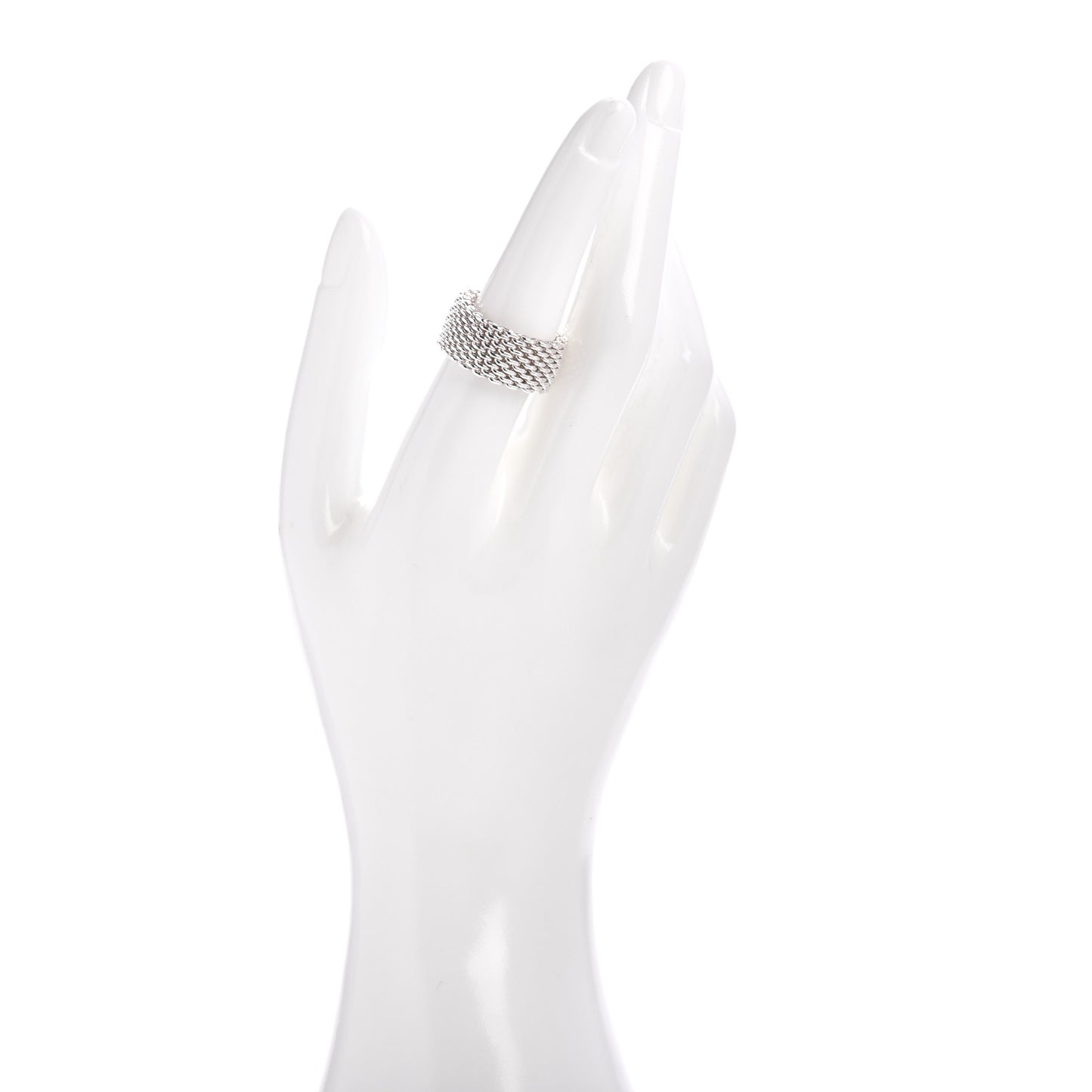 Sterling Silver Somerset Mesh Ring 54 7