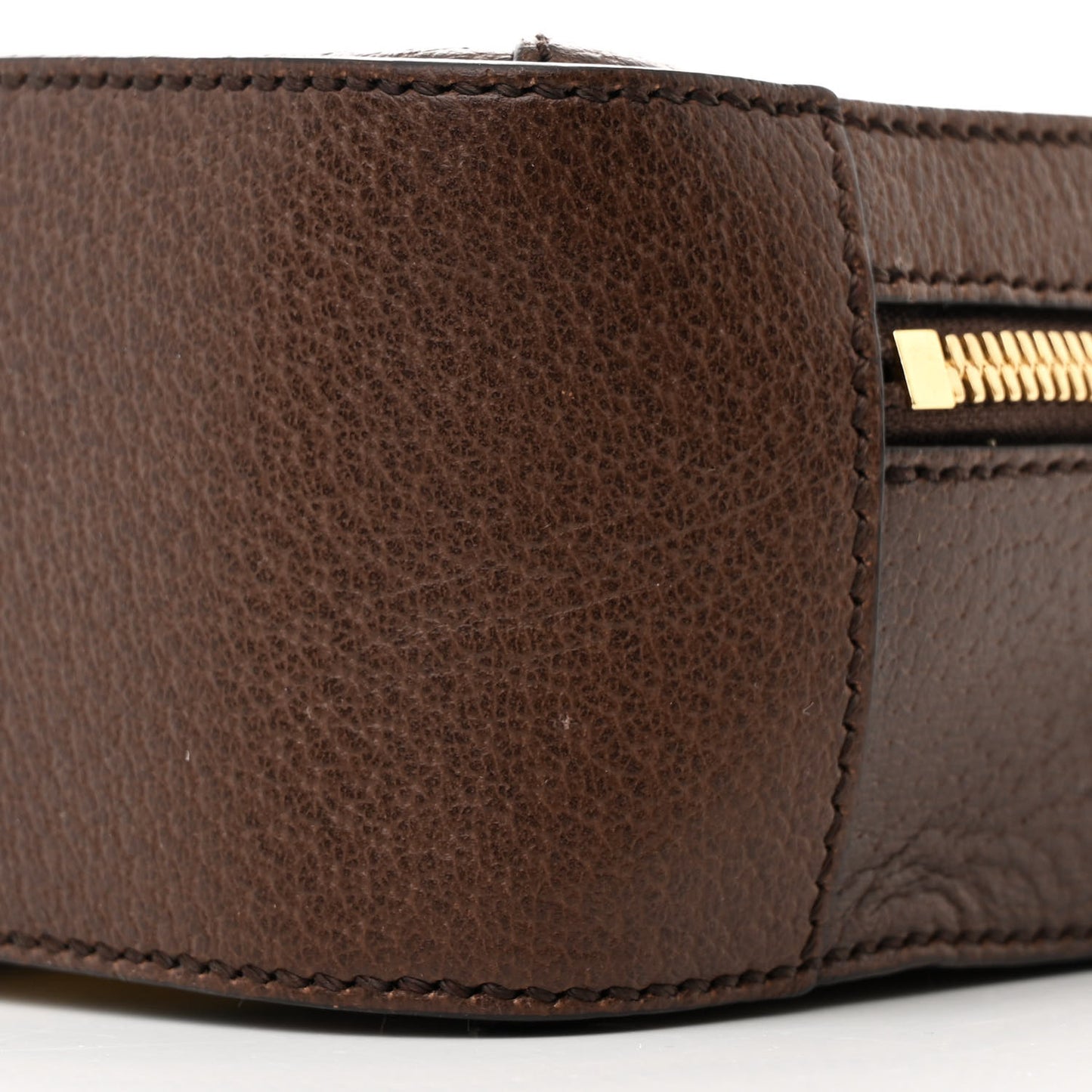 Canvas Textured Calfskin Web Mini Ophidia Top Handle Shoulder Bag Easy  Yellow Dark Brown