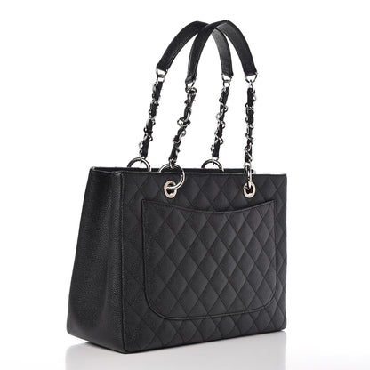 Chanel Caviar Quilted Grand Shopping Tote GST Black 3 of 8