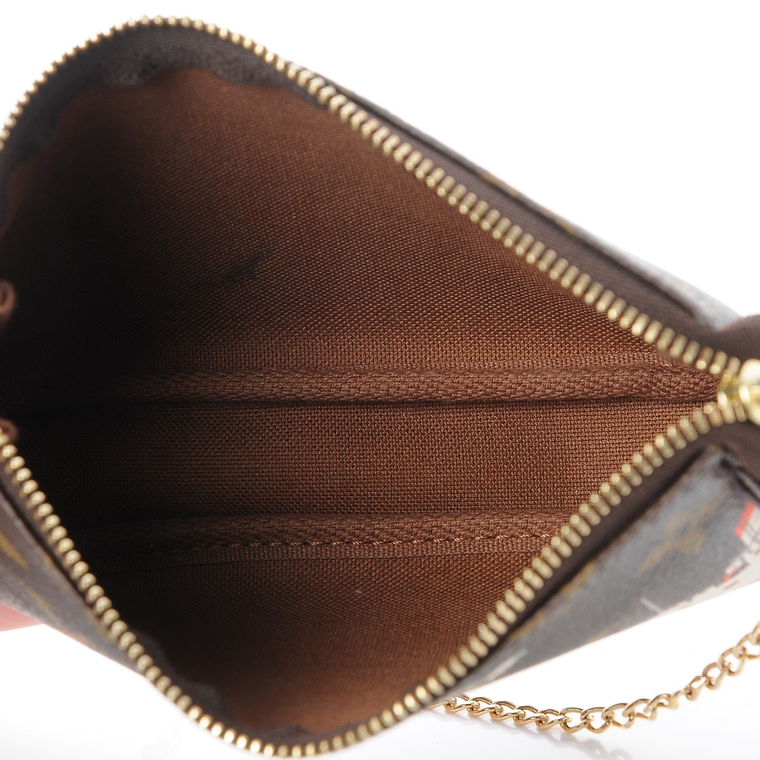 Louis Vuitton Monogram 2016 Christmas Animation Mini Pochette Accessories Rose Ballerine 5 of 7