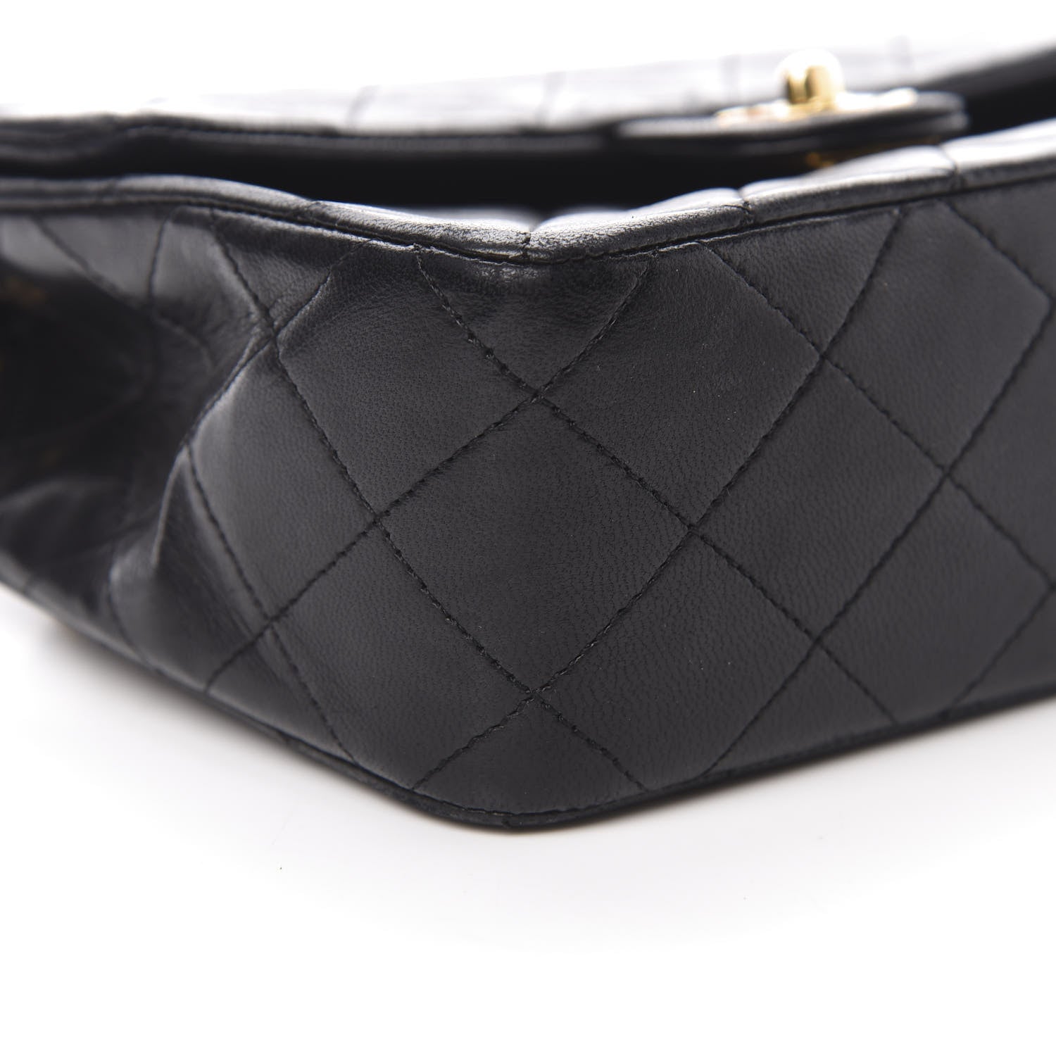 Chanel Lambskin Quilted Mini Square Flap Black 10 of 15