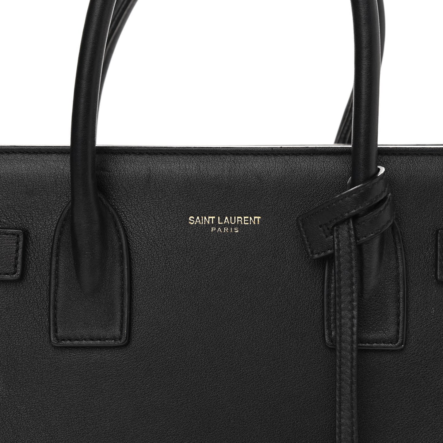 Grained Calfskin Small Sac De Jour Black