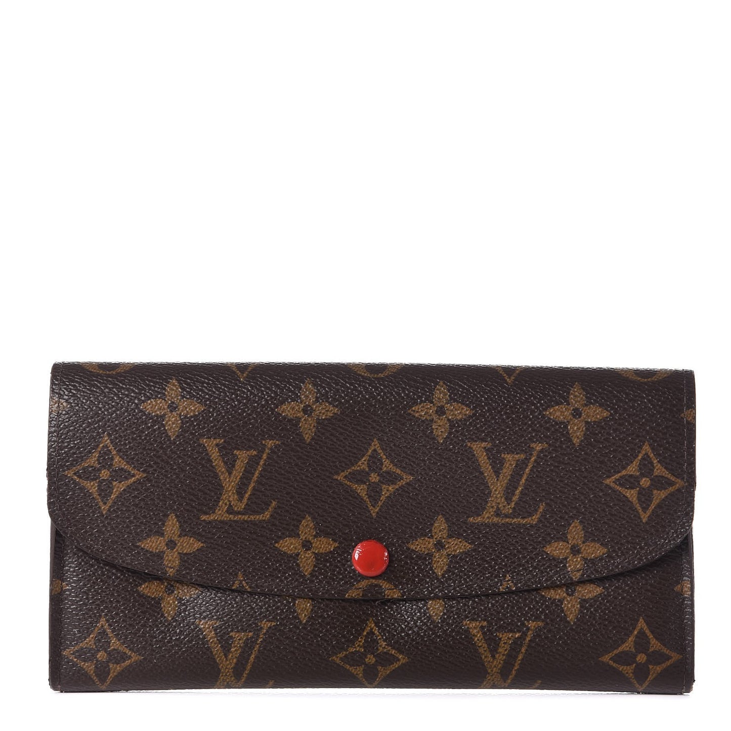 Monogram Emilie Wallet Red