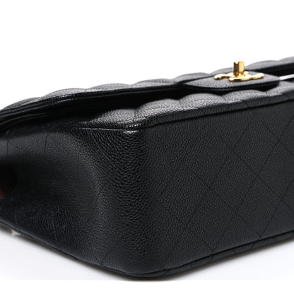 Chanel Caviar Quilted Jumbo Double Flap Black 9 of 10