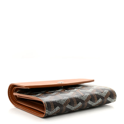 Goyard Goyardine Saint-Gabriel Compact Wallet Black Gold 4 of 7