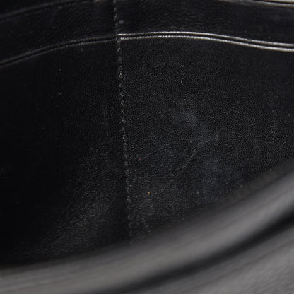 Christian Dior Grained Calfskin Diorama Wallet on Chain Pouch Black 9 of 13