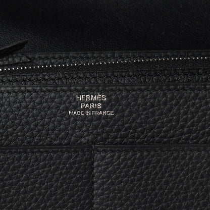 Hermes Togo Dogon Duo Wallet Black 5 of 5