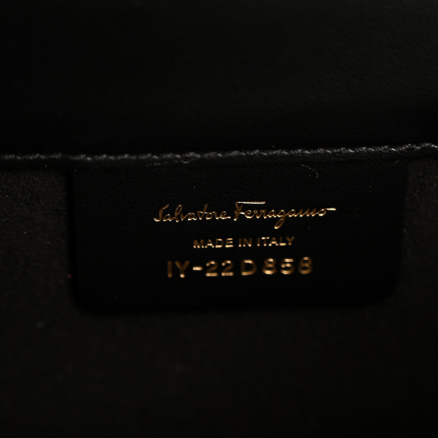 Grained Calfskin Gancini Crossbody Flap Black