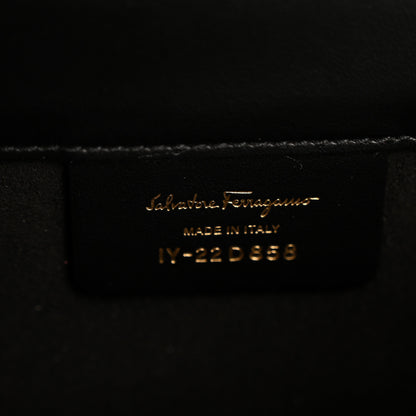 Salvatore Ferragamo Grained Calfskin Gancini Crossbody Flap Black 6 of 10