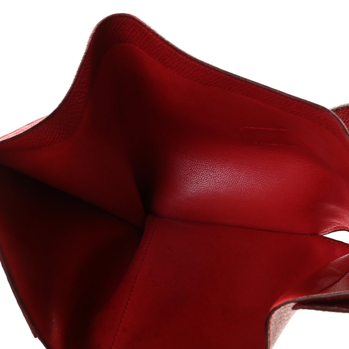 Courchevel Tri-Fold Compact Wallet Rouge Vif