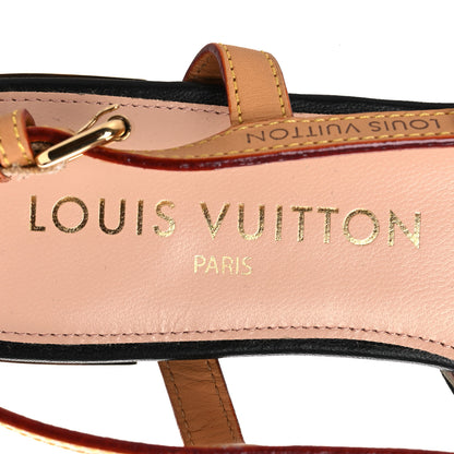 Louis Vuitton Calfskin Blossom Slingback Flat Ballerina 36 Black 9 of 12