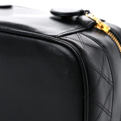 Chanel Lambskin Vanity Cosmetic Case Black 12 of 14