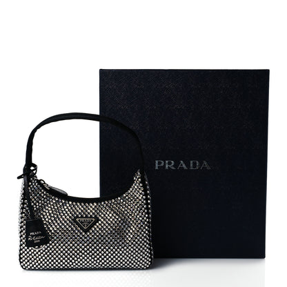 Prada Satin Crystal Mini Re-Edition 2000 Bag Cristal 11 of 11