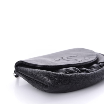 Chanel Caviar Half Moon Wallet On Chain WOC Black 6 of 11