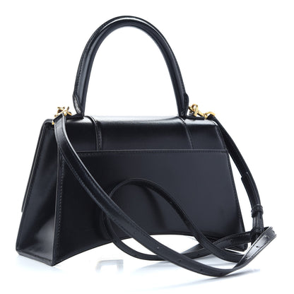 Balenciaga Shiny Box Calfskin Small Hourglass Top Handle Bag Black 3 of 9