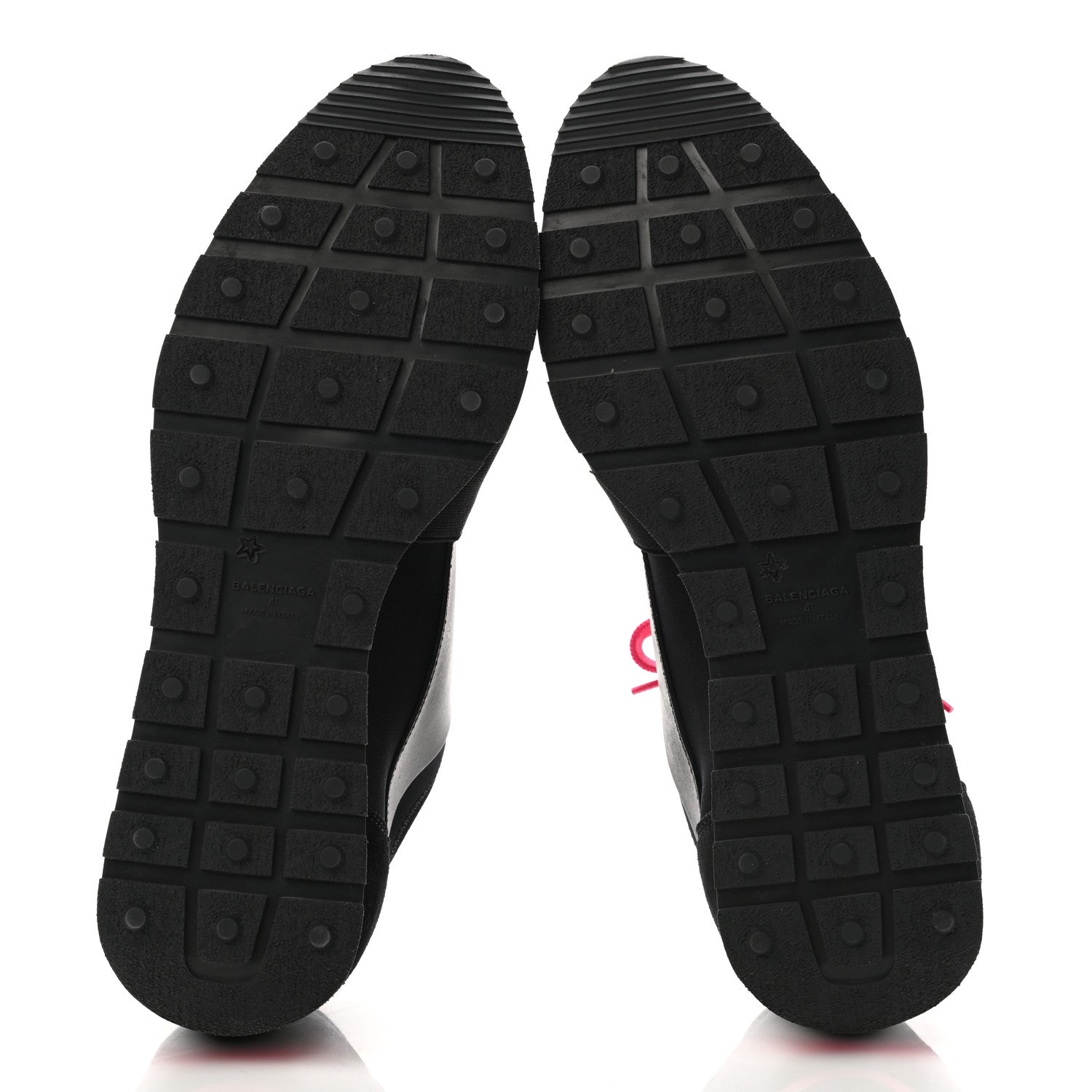 Balenciaga Mesh Calfskin Neoprene Suede Womens Race Runner Sneakers 41 Black 5 of 8