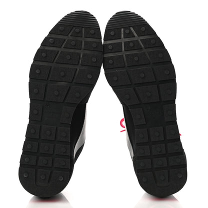 Balenciaga Mesh Calfskin Neoprene Suede Womens Race Runner Sneakers 41 Black 5 of 8