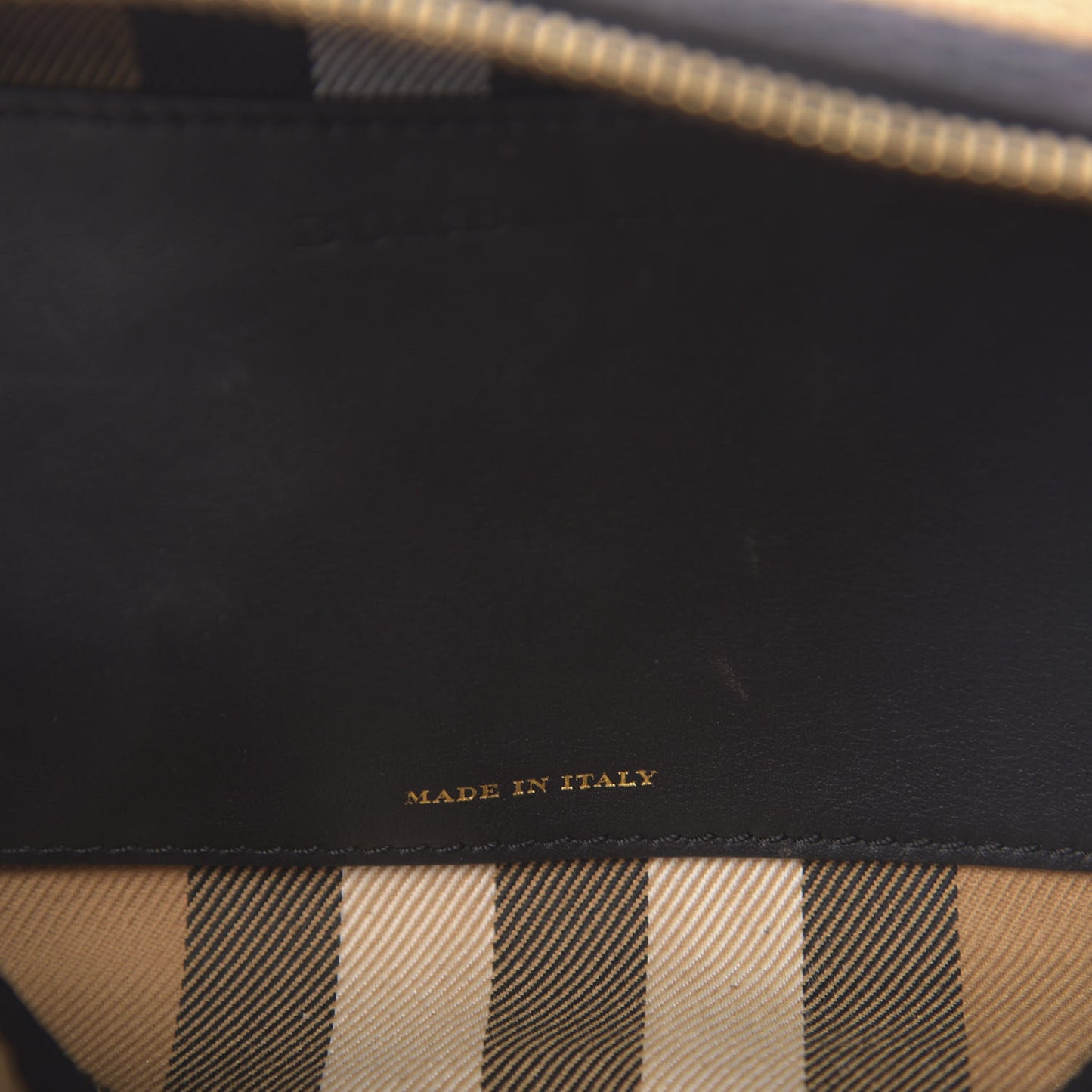 Knit Logo Mens Washbag Tan Black