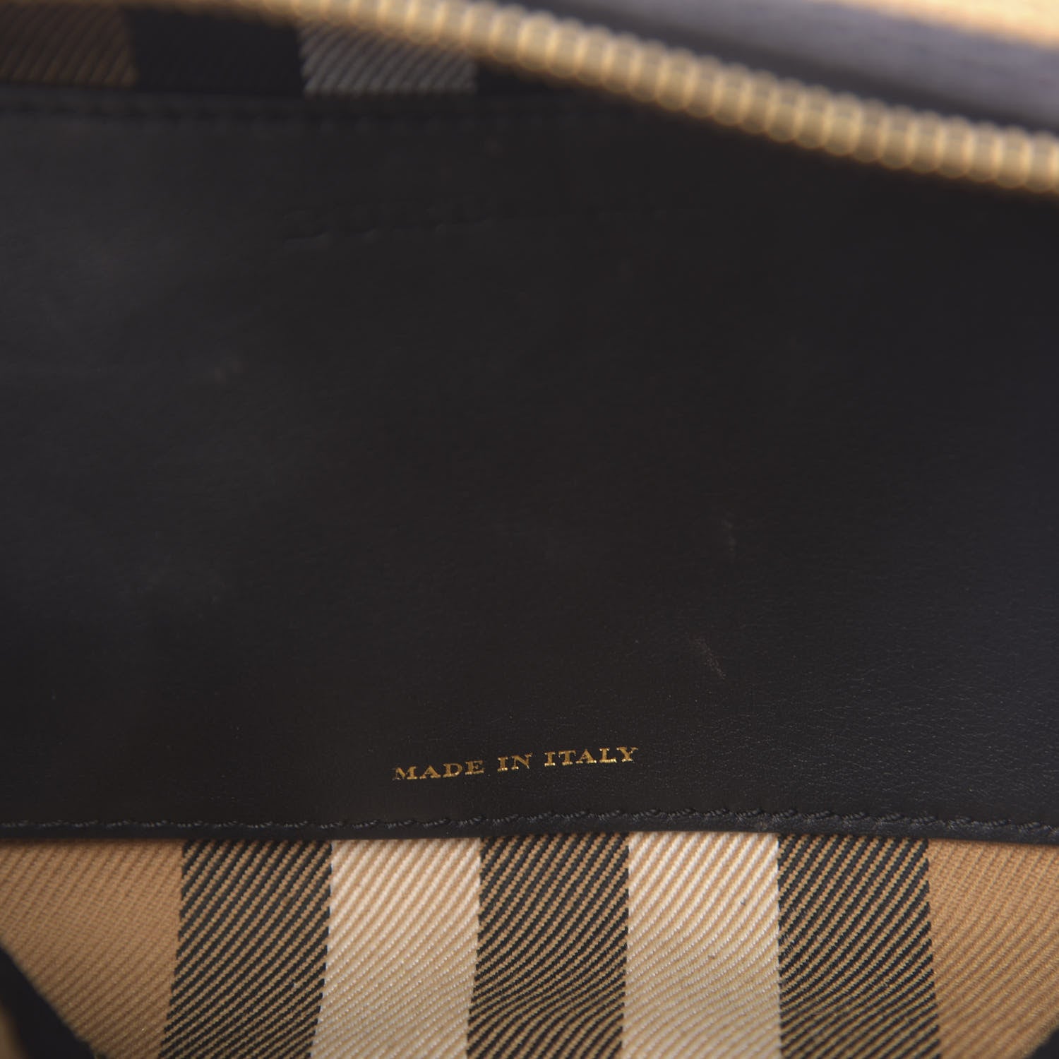 Burberry Knit Logo Mens Washbag Tan Black 6 of 7