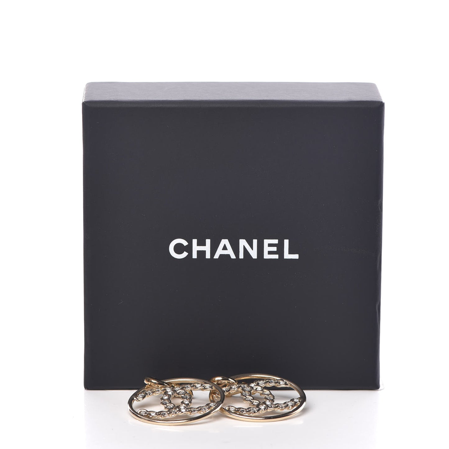 Crystal CC Earrings Gold