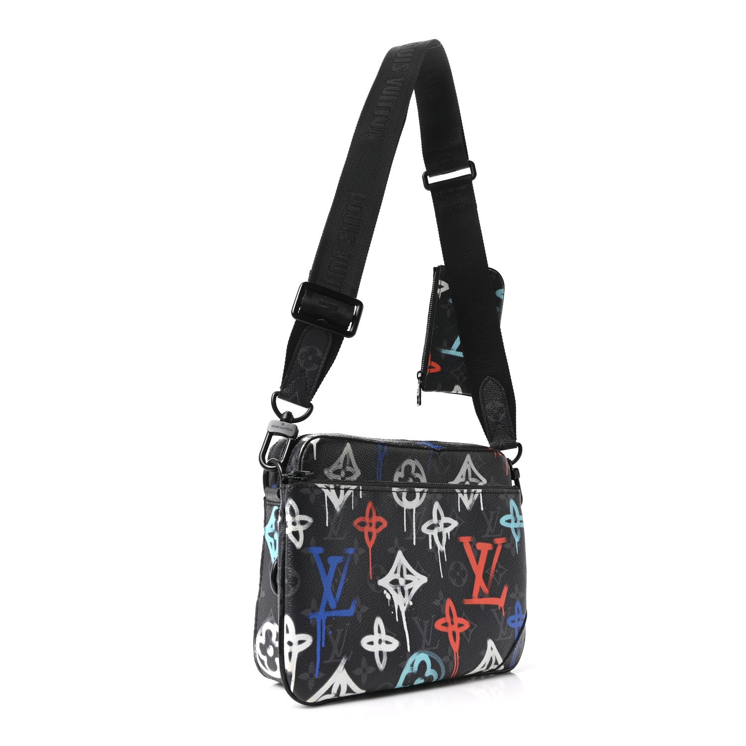 Louis Vuitton Monogram Eclipse LV Graffiti Trio Messenger Multicolor 5 of 11