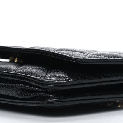 Chanel Caviar Quilted Wallet On Chain WOC Black 5 of 5